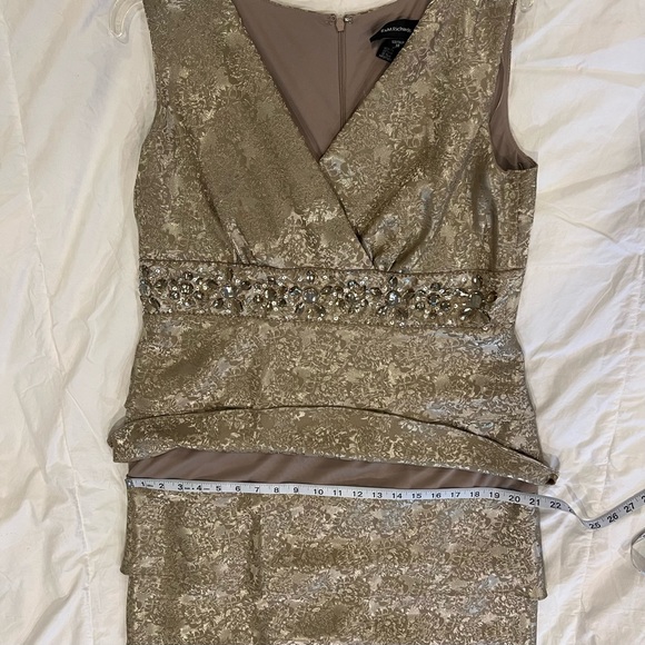 R&M Richards Gold embellished dress with jacket. Size 14 - Picture 15 of 15